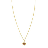14K yellow gold rope chain necklace with twisted braided links thumbnail 1