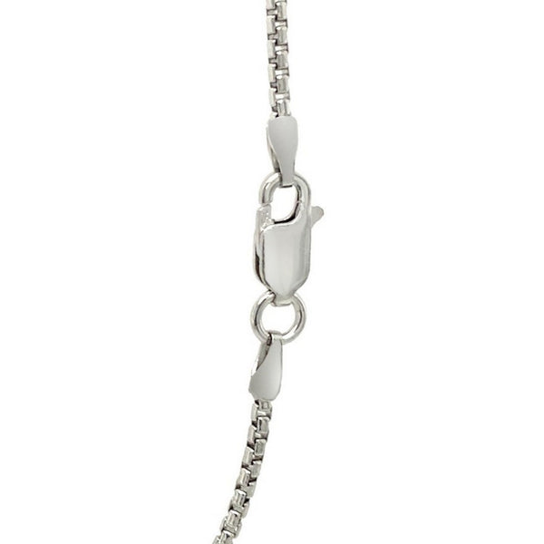 Sterling Silver Rhodium Plated Round Box Chain (1.50 mm)