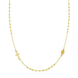 14K Yellow Gold Rosary Necklace thumbnail 3