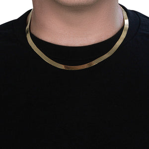 14k Yellow Gold Super Flex Herringbone Chain (6.00 mm)