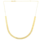 14k Yellow Gold Polished Heart Link Chain Necklace thumbnail 2