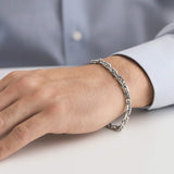 14k White Gold French Cable Chain Bracelet  (4.80 mm) thumbnail 5