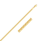 3.30mm 14K Yellow Gold Gourmette Chain thumbnail 1
