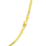 3.30mm 14K Yellow Gold Gourmette Chain thumbnail 4
