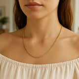3.30mm 14K Yellow Gold Gourmette Chain thumbnail 5