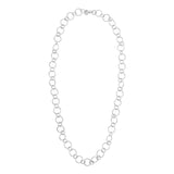 Sterling Silver Rhodium Plated Link Necklace thumbnail 2
