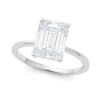 5 Carat Radiant Lab Grown IGI G/VS1 Diamond Solitaire Ring in 10K White Gold