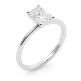 5 Carat Radiant Lab Grown IGI G/VS1 Diamond Solitaire Ring in 10K White Gold thumbnail 2