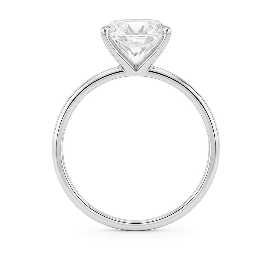 5 Carat Radiant Lab Grown IGI G/VS1 Diamond Solitaire Ring in 10K White Gold