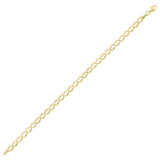 10K Yellow Gold Fancy Open Oval Link Bracelet thumbnail 1
