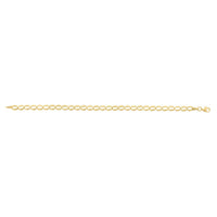 10K Yellow Gold Fancy Open Oval Link Bracelet