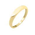 14K yellow gold sculpted ring with polished 3.00 mm band