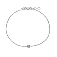 14K White Gold Solo Diamond Bracelet