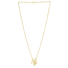 Drop Necklace with Lucky Charms in 14K Yellow Gold