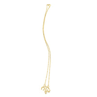 Drop Necklace with Lucky Charms in 14K Yellow Gold