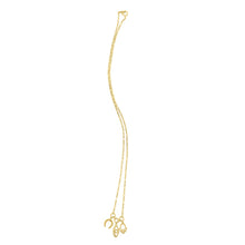Drop Necklace with Lucky Charms in 14K Yellow Gold