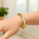 Tubogas Bracelet in 14K Yellow Gold (9.00 mm) thumbnail 5