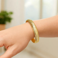 Tubogas Bracelet in 14K Yellow Gold (9.00 mm)