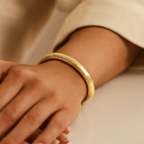 Tubogas Bracelet in 14K Yellow Gold (9.00 mm) thumbnail 6
