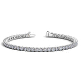 Lab Grown Round Diamond Tennis Bracelet in 14k White Gold (6 cctw F/G  VS2/SI1) thumbnail 1