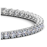 Lab Grown Round Diamond Tennis Bracelet in 14k White Gold (6 cctw F/G  VS2/SI1) thumbnail 2