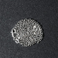 18k White Gold Diamond Cut Cable Link Chain (1.90 mm)