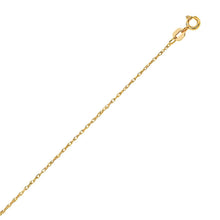 14k Yellow Gold Machine Rope Chain (0.85 mm)