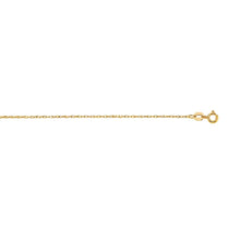 14k Yellow Gold Machine Rope Chain (0.85 mm)