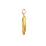Religious Pendant with Virgin Mary Motif in 14K Yellow Gold thumbnail 2