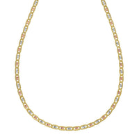14K Tri Color Gold Pave Valentino Chain (3.50 mm)