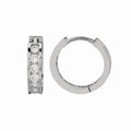 925 sterling silver ring with channel-set cubic zirconia stones