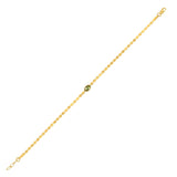 14K Yellow Gold Peridot Mirrored Chain (2.20 mm) thumbnail 1