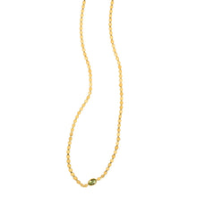 14K Yellow Gold Peridot Mirrored Chain (2.20 mm)