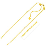 Sterling silver rose finish adjustable cable chain 1.80 mm thumbnail 1