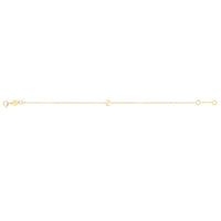 14K Yellow Gold Mini Initial Z Bracelet