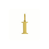 14K Yellow Gold Initial I Charm Pendant thumbnail 1