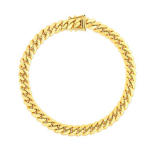 Load image into Gallery viewer, 14k Yellow Gold Classic Miami Cuban Solid Bracelet (7.10 mm)