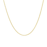 18k Yellow Gold Round Cable Link Chain (0.97 mm) thumbnail 2