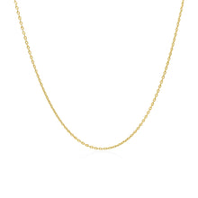 18k Yellow Gold Round Cable Link Chain (0.97 mm)