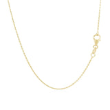 18k Yellow Gold Round Cable Link Chain (0.97 mm) thumbnail 3