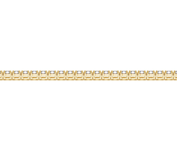 Lab Grown Round Diamond Tennis Bracelet in 14k Yellow Gold (4 cctw F/G  VS2/SI1)