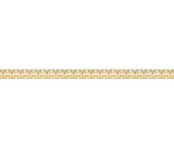 Lab Grown Round Diamond Tennis Bracelet in 14k Yellow Gold (4 cctw F/G  VS2/SI1)