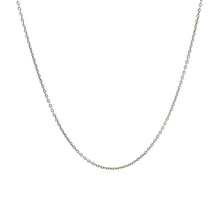 Load image into Gallery viewer, 14k White Gold Round Cable Link Chain (1.10 mm)