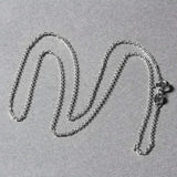 18k White Gold Diamond Cut Cable Link Chain (1.10 mm) thumbnail 5