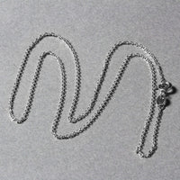 18k White Gold Diamond Cut Cable Link Chain (1.10 mm)