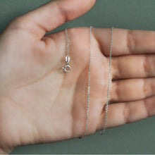 18k White Gold Diamond Cut Cable Link Chain (1.10 mm)