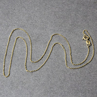 14k Yellow Gold Diamond Cut Cable Link Chain (0.87 mm)