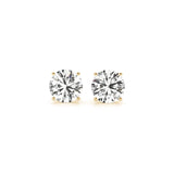 3 cttw Certified IGI Lab Grown Round Diamond Earrings 14k Yellow Gold (G/VS2) thumbnail 1