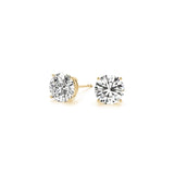 3 cttw Certified IGI Lab Grown Round Diamond Earrings 14k Yellow Gold (G/VS2) thumbnail 3