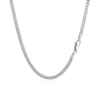 14K White Gold Gourmette Chain (2.80 mm)